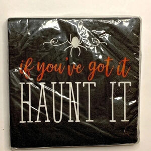 Halloween Napkins HAUNT IT 2-Ply Paper 16 Count New